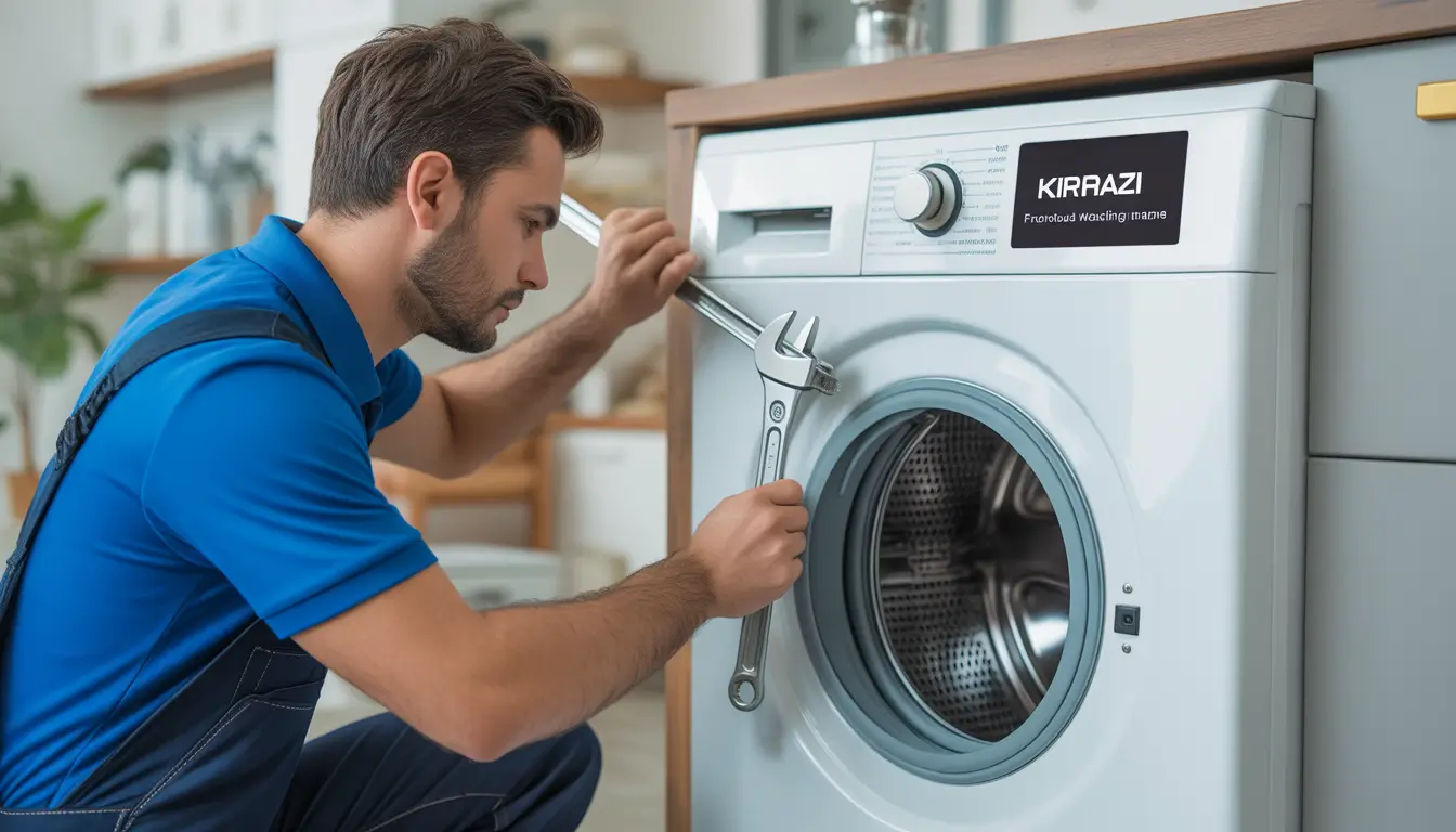فني معتمد يقوم بصيانة غسالة كريازي فوق اتوماتيك